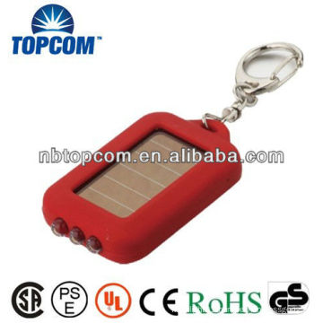 3LED solar keychain light